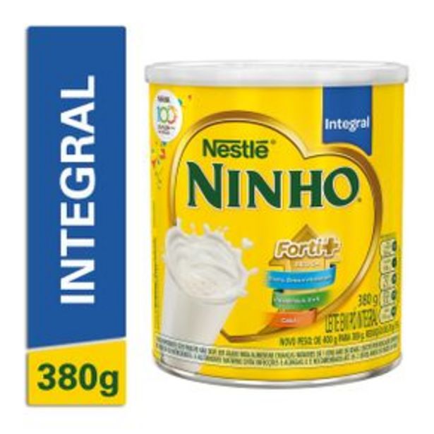 Oferta de Leite em Pó NINHO Integral 380g por R$14,99