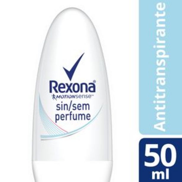 Oferta de Desodorante Antitranspirante Roll On Rexona Women Sem Perfume 50ML por R$11,99