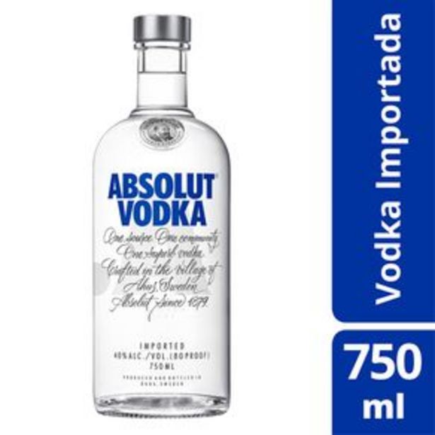 Oferta de Absolut Vodka Original 750ml por R$69,99