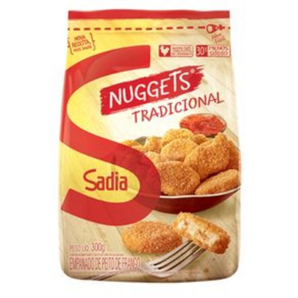 Oferta de Empanado Sadia Nuggets de Frango Tradicional 300 g por R$10,98