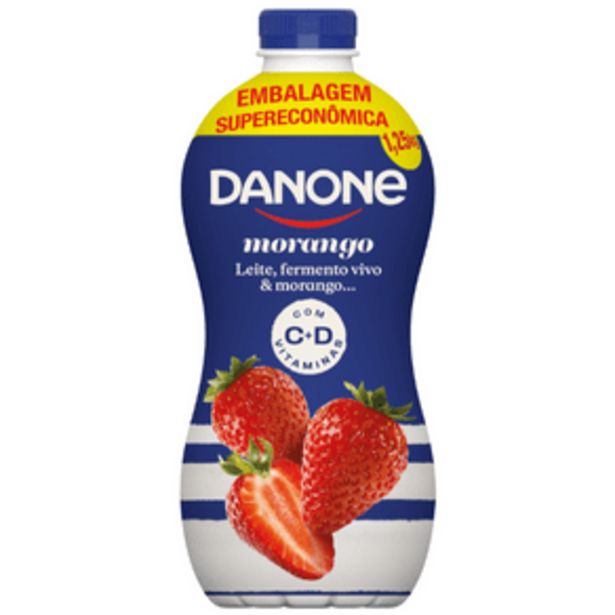 Oferta de Iogurte Líquido Danone Morango 1259kg por R$13,99