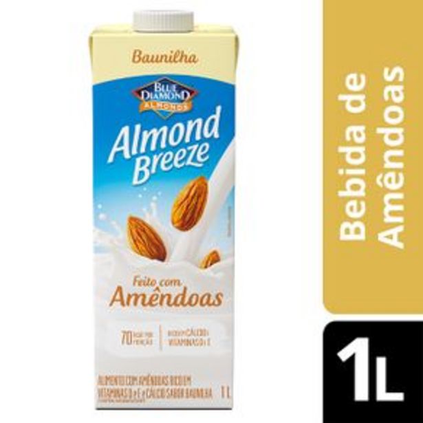 Oferta de Bebidas Amendoas Almond Breeze  Sabores 1 Litro por R$15,49