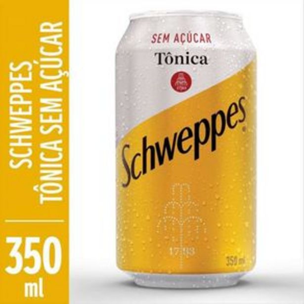 Oferta de Água Tônica Schweppes Light 350ml por R$2,29