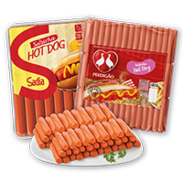 Oferta de Salsicha Para Hot Dog SADIA ou Perdigão Congelada a granel • kg por R$9,98 em Rede Supermarket