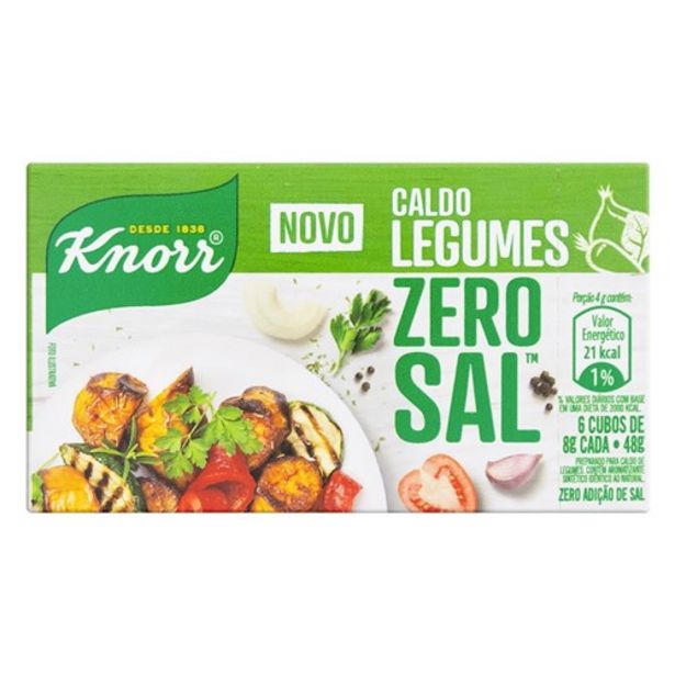 Oferta de Caldo de Legumes Zero Adicional Sal Knorr 48G por R$1,99