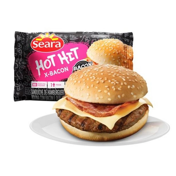 Oferta de Sanduíche Hot Hit X-Bacon Seara 145G por R$5,98