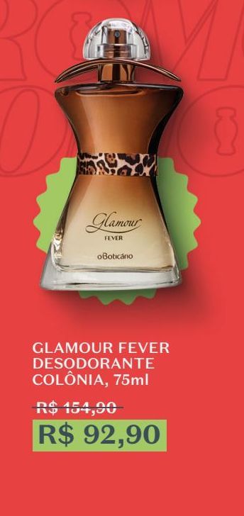Oferta de Glamour fever desodorante colônia 75ml por R$92,9