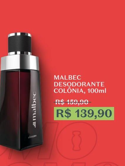 Oferta de Malbec desodorante colônia 100ml por R$139,9