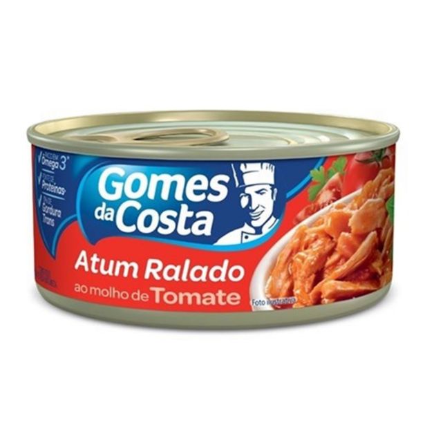 Oferta de Atum Ralado Gomes da Costa Molho de Tomate 140G por R$4,99