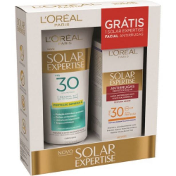 Oferta de Kit Loreal 200ml Protetor Solar + Protetor Facial  por R$54,9