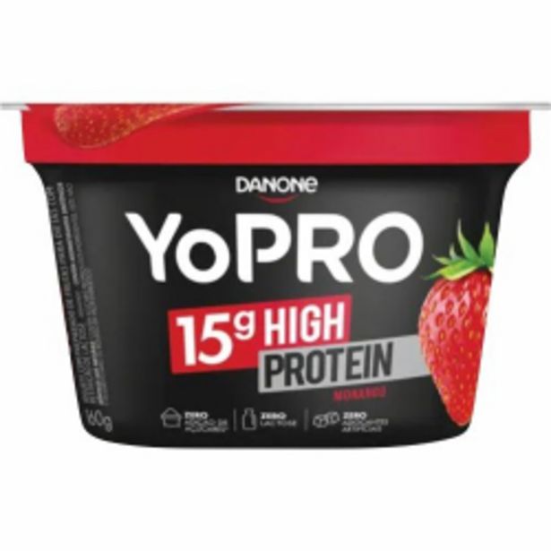 Oferta de Iogurte Danone 160g Yopro Morango por R$8,09