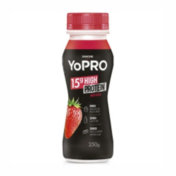 Oferta de Iogurte Danone 250g Yopro Morango por R$9,09