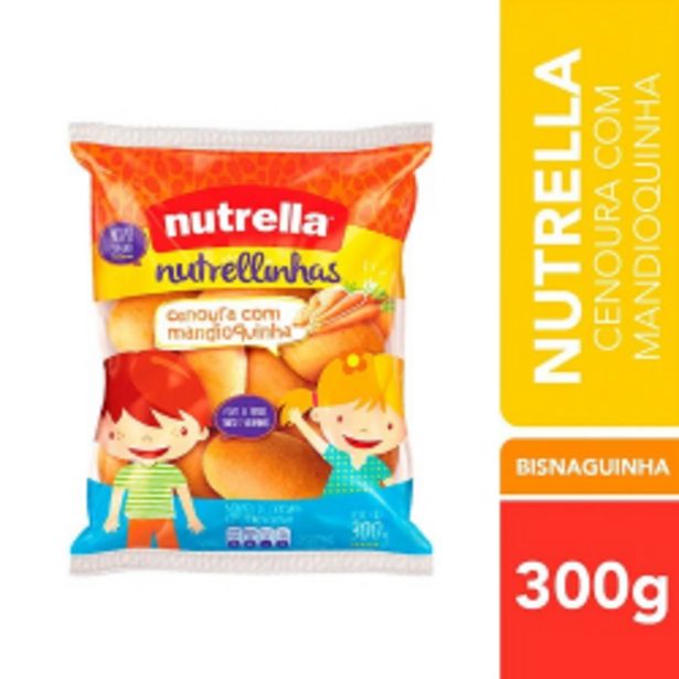 Oferta de Bisnaguito Nutrella 300g Nutrellinhas Cenoura Mandioquinha por R$9,15