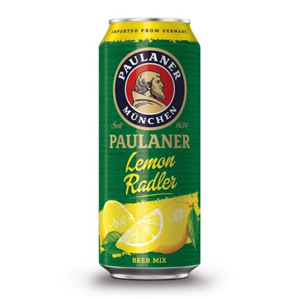 Oferta de Cerveja Alemã Paulaner Lemon Radler Lata 500Ml por R$5,99 em Kanguru Supermercado