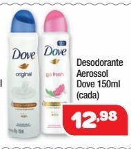 Oferta de Desodorante spray Dove por R$12,98