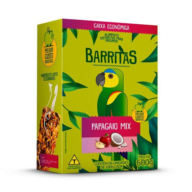 Oferta de Barrita Zootekna para Papagaio Sabores Caixa com 6 Unidades por R$54,89
