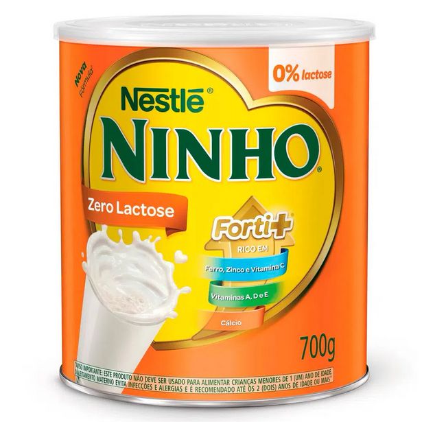 Oferta de Composto Lácteo Ninho Zero Lactose 700g por R$47,49 em Maxxi Econômica Farmácias