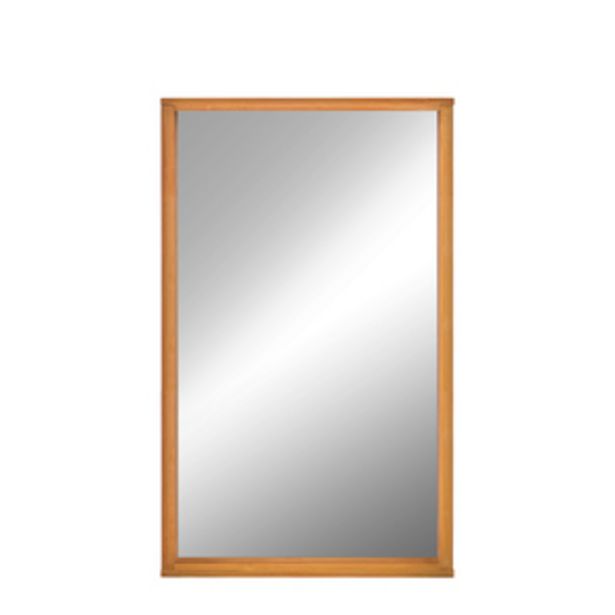 Oferta de Nicho com Espelho Chelsea Natural 26x50cm por R$169,99