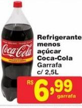 Oferta de Refrigerante menos açúcar Coca-Cola 2.5L por R$6,99