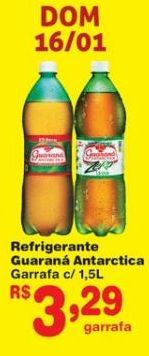 Oferta de Refrigerante Guaraná Antarctica 1.5L por R$3,29