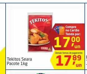 Oferta de Tekitos Seara 1 kg por R$17