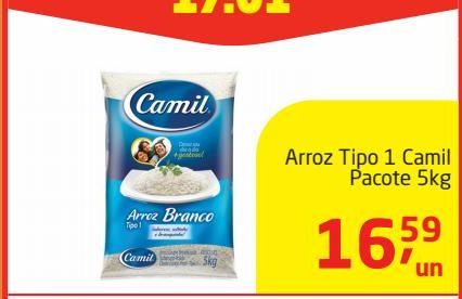 Oferta de Arroz frito Camil tipo 1 % kg por R$16,59