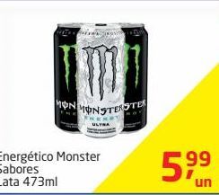 Oferta de Bebida energética Monster por R$5,99