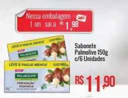 Oferta de Sabonete Palmolive 150g c/6und por R$11,9