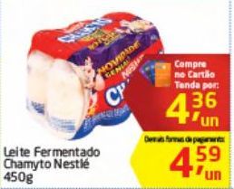 Oferta de Leite Fermentado Chamyto Nestlé 450g por R$4,36