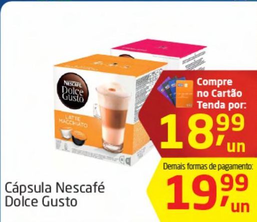 Oferta de Cápsula Nescafé Dolce Gusto por R$18,99