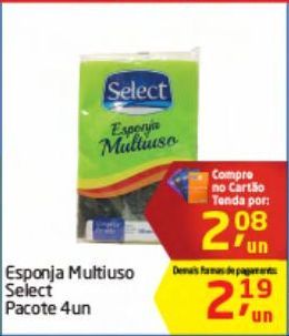 Oferta de Esponja Multiuso Select por R$2,08