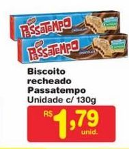 Oferta de Biscoito recheado Passatempo 130g por R$1,79