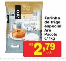 Oferta de Farinha de trigo Aro kg por R$2,79