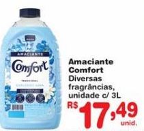 Oferta de Amaciante Comfort 3L por R$17,49