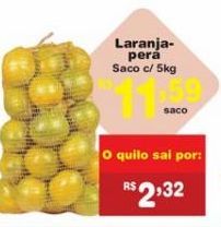 Oferta de Laranja pêra Saco 5kg por R$11,59