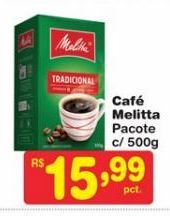 Oferta de Café Melitta 500g por R$15,99