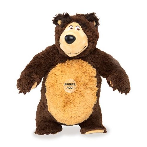 Oferta de Pelúcia Urso com Som Masha e o Urso - Estrela por R$249,99 em Brinquedos Estrela