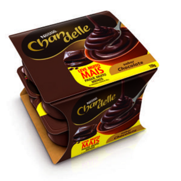 Oferta de Pack Sobremesa Láctea Chocolate Nestlé Chandelle Bandeja 720g 8 Unidades Leve Mais Pague Menos por R$11,9 em Big Box