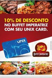 Oferta de 10% de Desconto no Buffet Imperatriz no Unix Card por 
